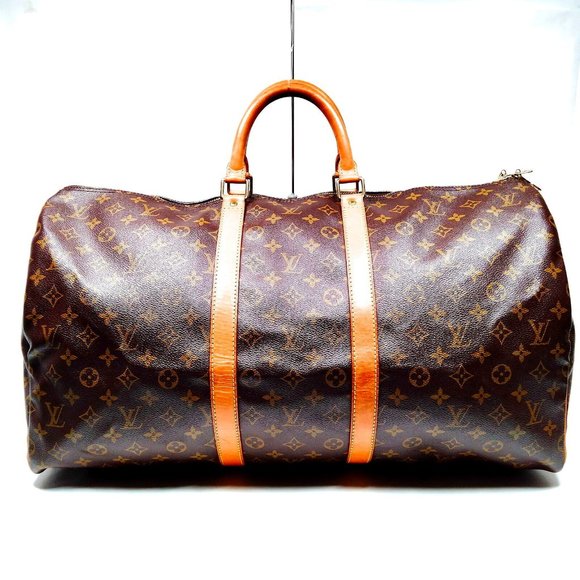 Louis Vuitton Handbags - Louis Vuitton LV Boston Bag Keepall 55 Brown Monogram